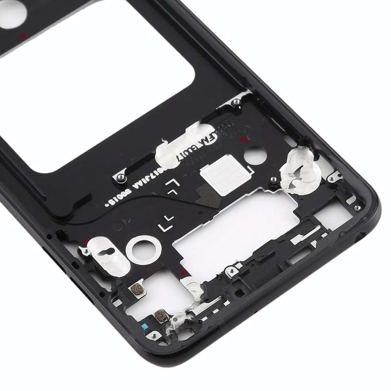 Front Housing LCD Frame Bezel Plate for LG V35 ThinQ (Black)