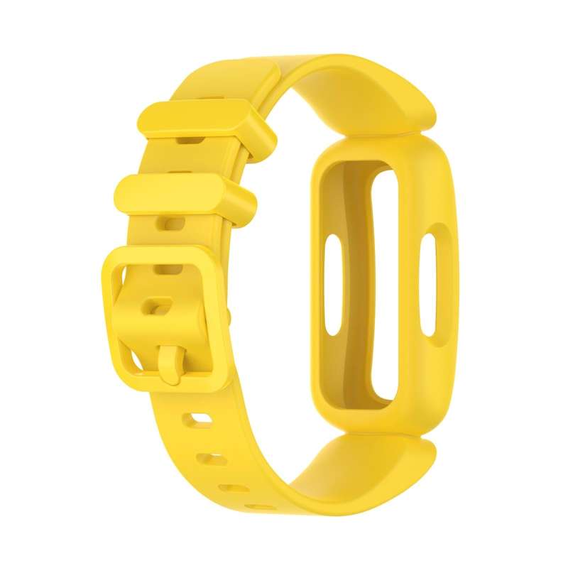 For Fitbit Ace 3 Silicone Integrated Watch Band(Yellow)