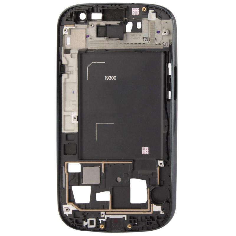 For Galaxy S III / i9300 Original 2 in 1 LCD Middle Board + Original Front Chassis(Black)