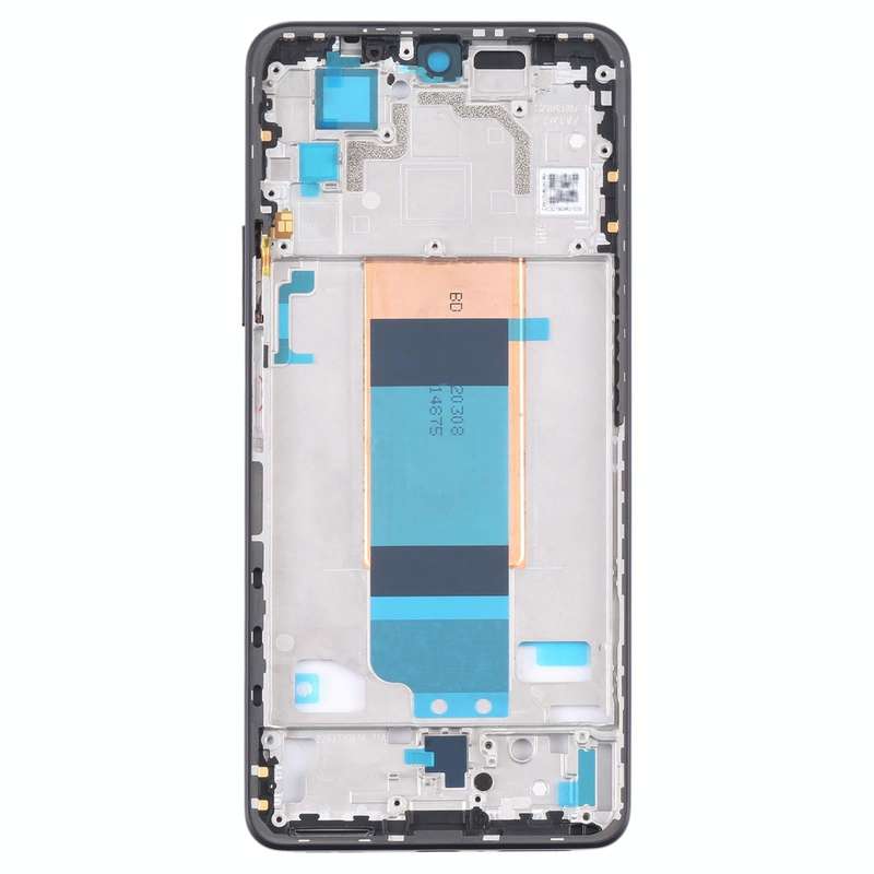 Front Housing LCD Frame Bezel Plate for Xiaomi Redmi K40S / Poco F4(Black)