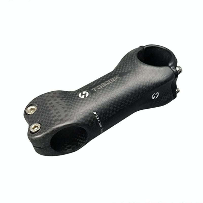 TOSEEK All Carbon Fiber 3KUD Texture Road Mountain Bike Ultra-light Handlebar Stem Riser Faucet, ...