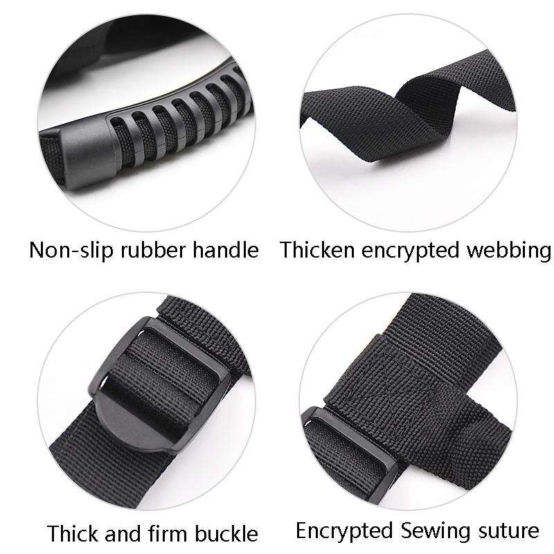 3 PCS Car Top Pull Car Roof Safety Handle(Black)