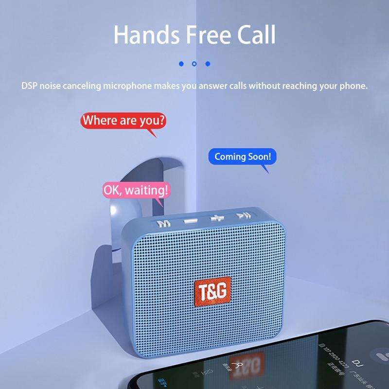 T&G TG166 Color Portable Wireless Bluetooth Small Speaker(Black)