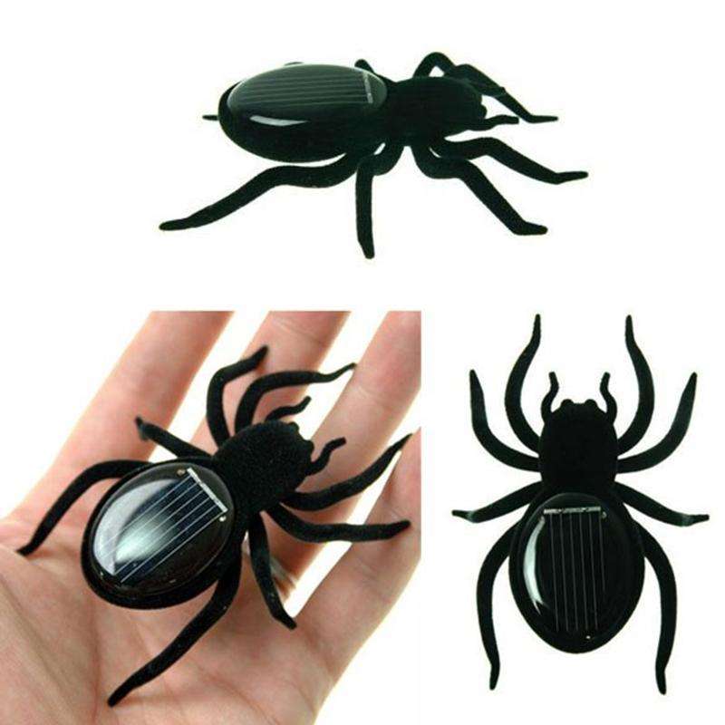 Novelty Creative Gadget Solar Power Robot Insect Car Spider for Children