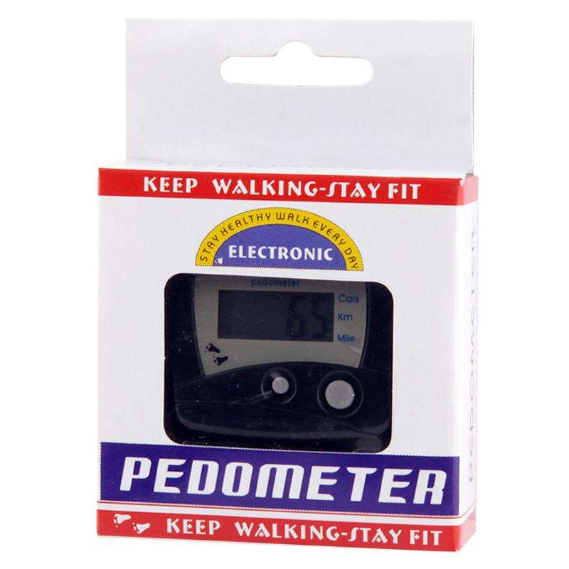 Multifunction Digital Electronic Pedometer Step Counter(Black)