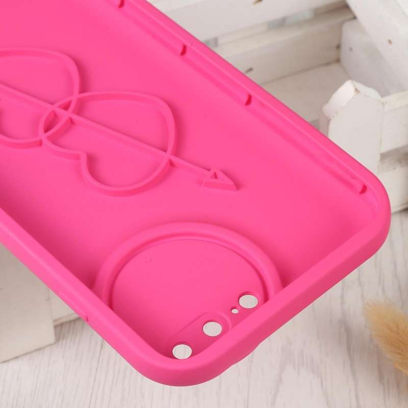 For iPhone 8 Plus / 7 Plus Liquid Airbag Decompression Phone Case(Light Rose Red)