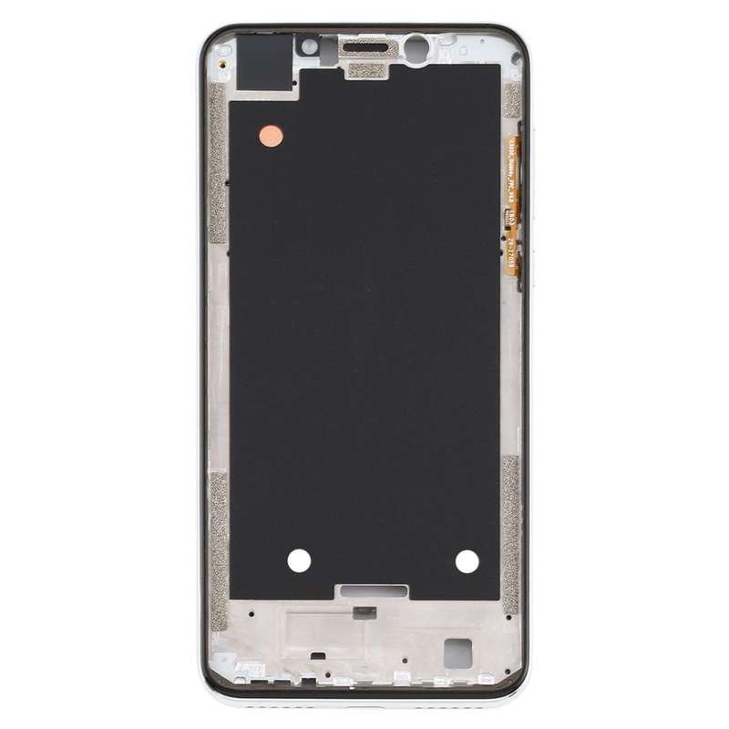Front Housing LCD Frame Bezel Plate for Motorola Moto One (P30 Play) (Silver)