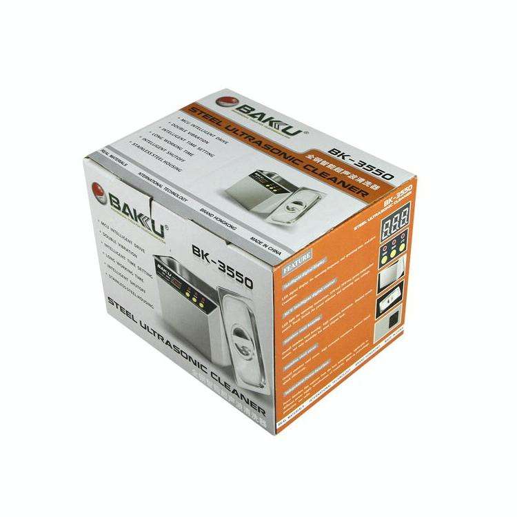 BAKU BK-3550 35W / 50W Adjustable 0.8L LCD Display Ultrasonic Cleaner, AC 110V, US Plug