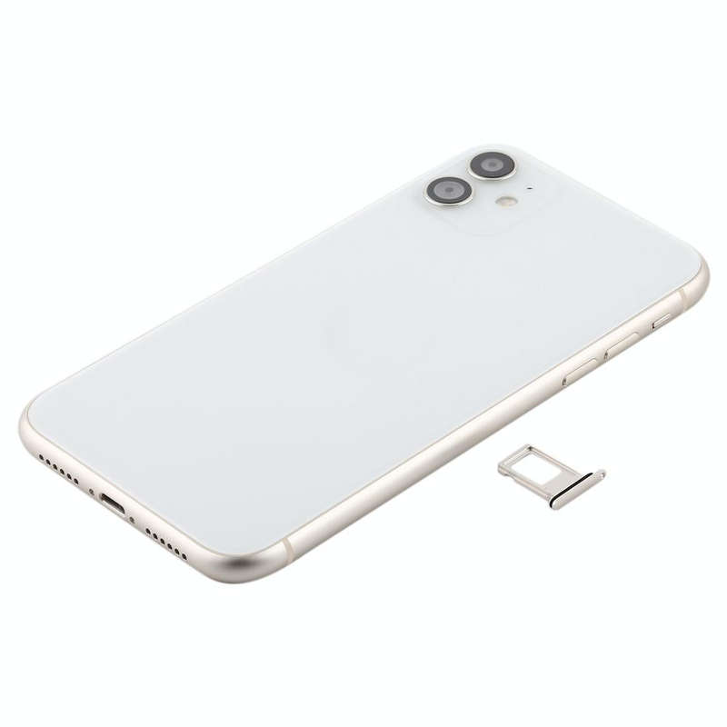 Battery Back Cover (with Side Keys & Card Tray & Power + Volume Flex Cable & Wireless Charging Mo...