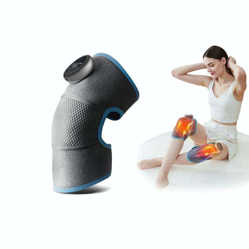 Electric Heating Therapy Knee Warm Knee Pad Brace Massage,Spec: Single With Vibration