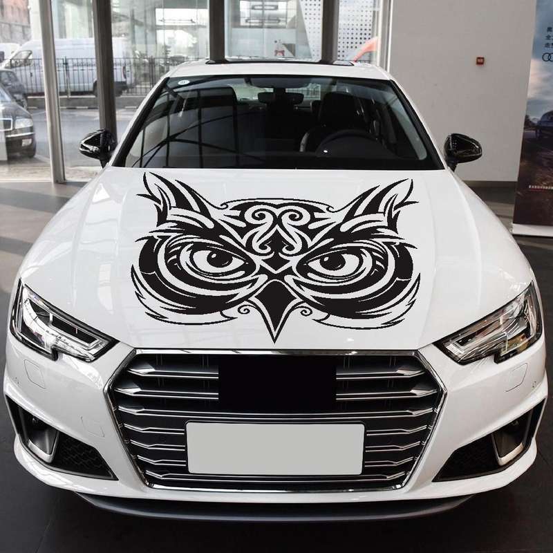 D-921 Eagle Totem Pattern Car Modified Decorative Sticker(Black)