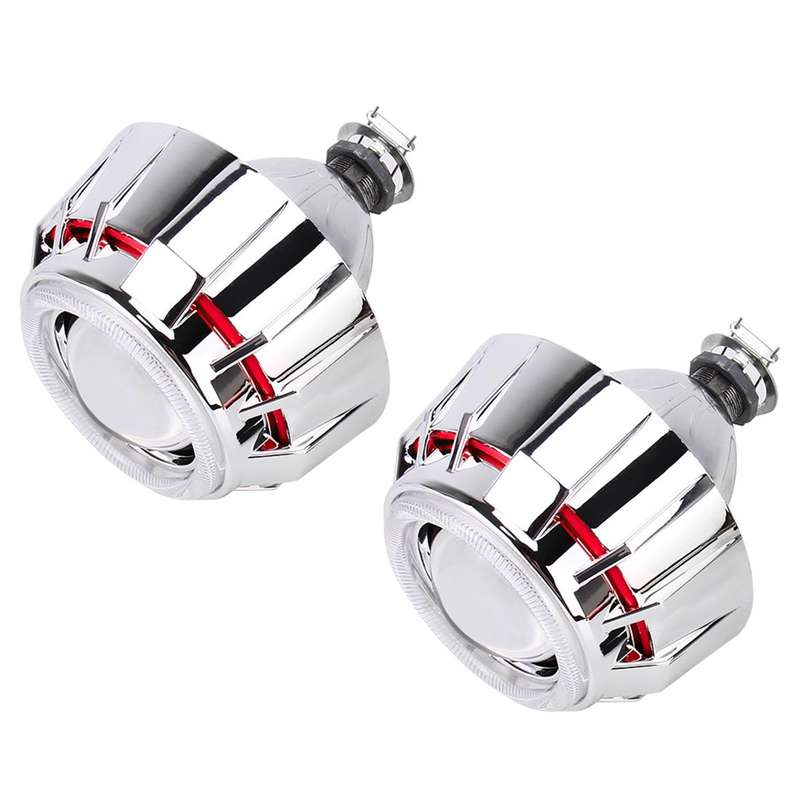 IPHCAR G262 H1 3.0 inch 12V Bi-Xenon Projector Lens Headlight with Exquisite Angle Eyes Decoratio...