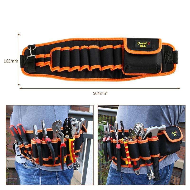 Onkel.J Electrician Waist Bag Canvas Multifunctional Tool Bag , Series: C Type