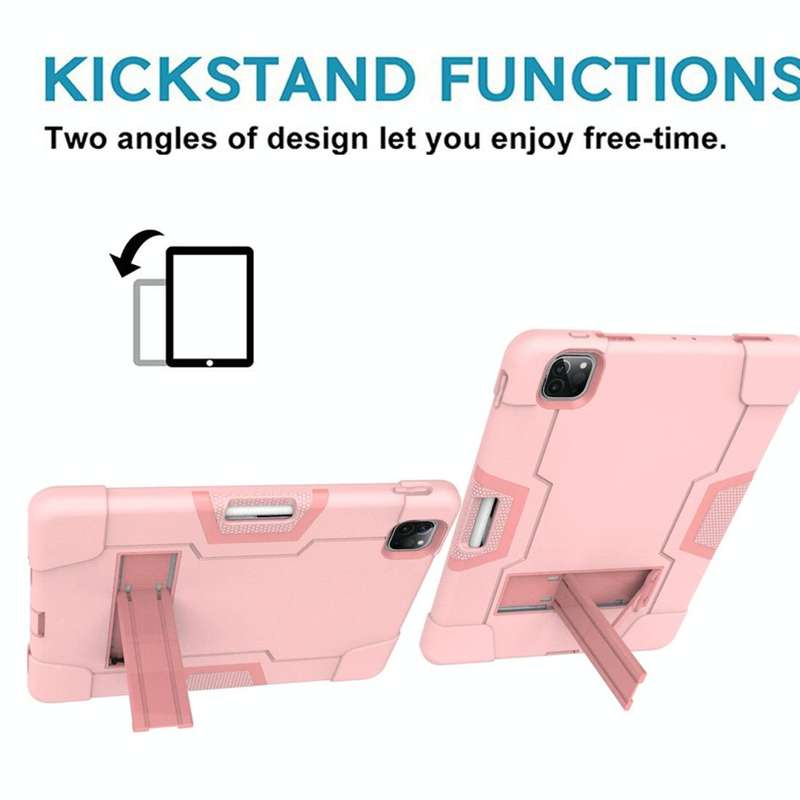 For iPad Pro 11 inch 2021 / 2020 Contrast Color Robot Shockproof Silicon + PC Protective Tablet C...