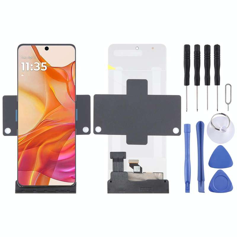 For Motorola Razr 50 Ultra Original Foldable LTPO AMOLED LCD Screen with Digitizer Full Assembly