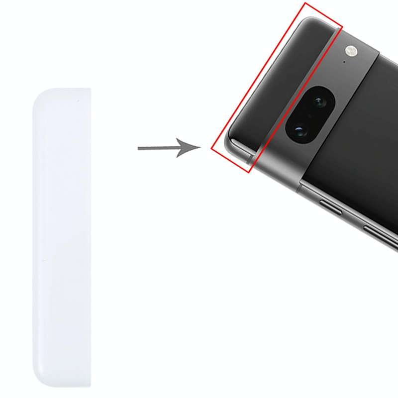 Original Front Upper Top Back Cover for Google Pixel 7 (White)