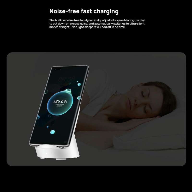 Original Huawei CP62R 50W Max Qi Standard Super Fast Charging Vertical Wireless Charger Stand wit...