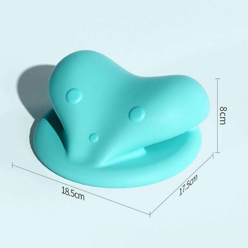 Neck And Shoulder Stretcher Relaxer Cervical Spine Chiropractic Traction Pillow(Green)