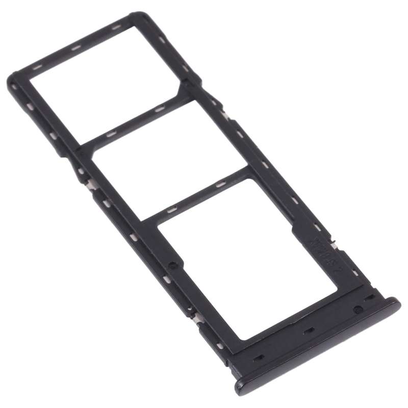 For Tecno Camon 17P CG7 SIM Card Tray + SIM Card Tray + Micro SD Card Tray (Black)