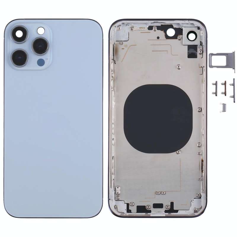 Stainless Steel Material Back Housing Cover with Appearance Imitation of iP13 Pro for iPhone XR(B...