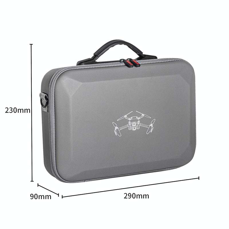 For DJI Mini 4 Pro / RC with Screen Standard STARTRC Shoulder Storage Bag PU Handbag(Grey)