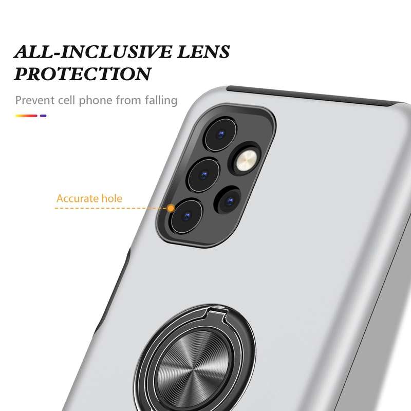 For Samsung Galaxy A32 5G PC + TPU Shockproof Magnetic Protective Case with Invisible Ring Holder...