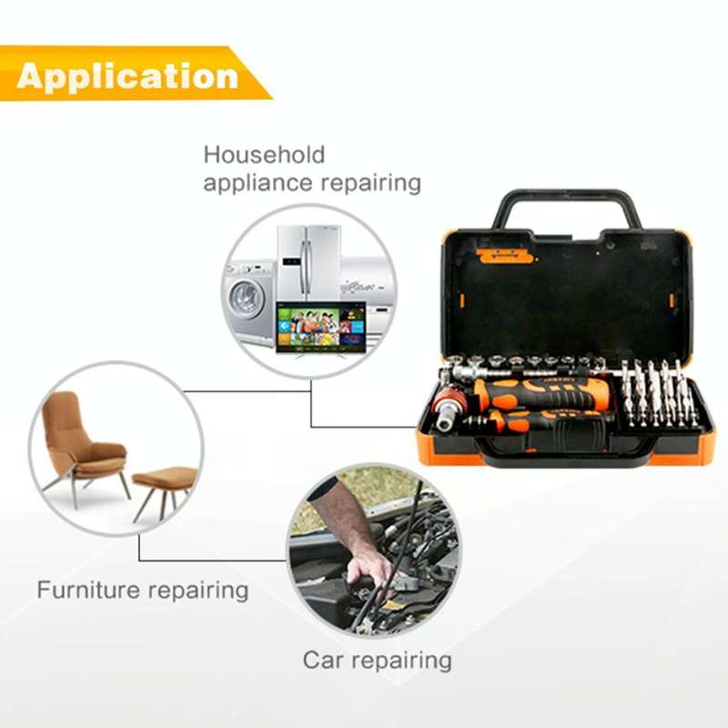 JAKEMY JM-6121 31 in 1 Professional Screwdriver Kit Disassemble Tool Screwdriver Set Multifunctio...