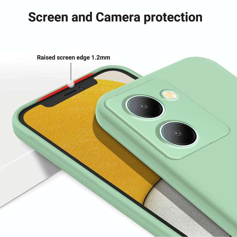 For vivo Y36 4G Pure Color Liquid Silicone Shockproof Phone Case(Green)