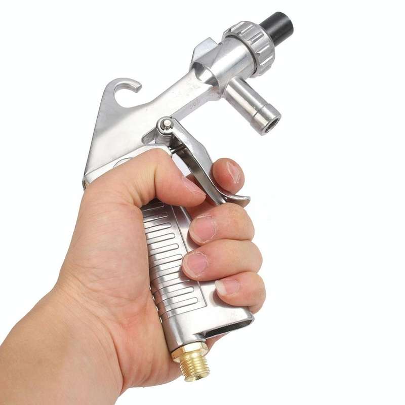 Handheld Sandblasting Tool Pneumatic Sandblasting Glass Derusting Tool, Style:Package A