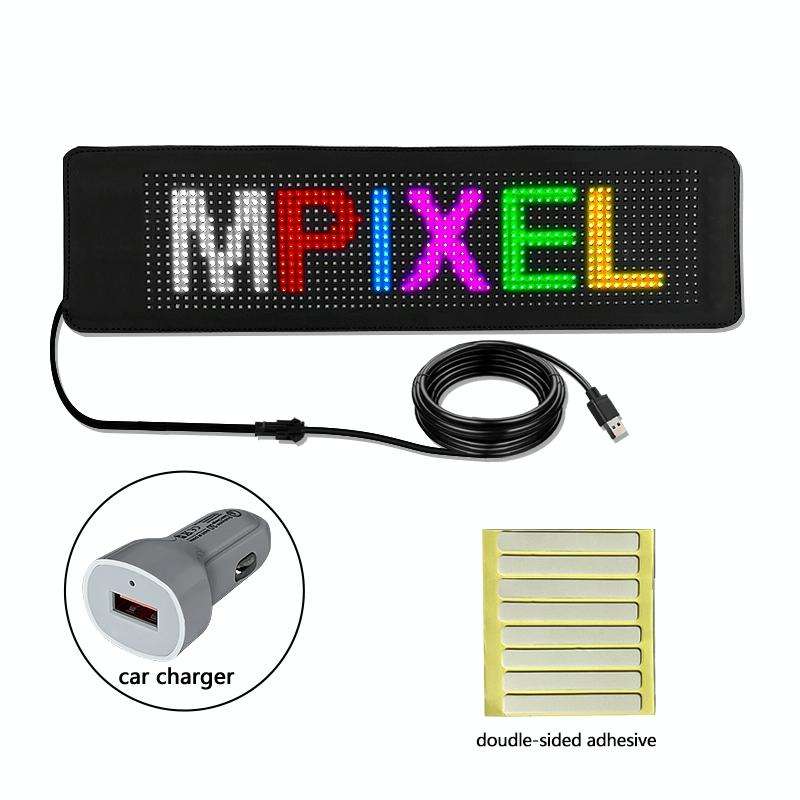 500x150mm Vehicle Rear Window Color Flexible LED Electronic Screen