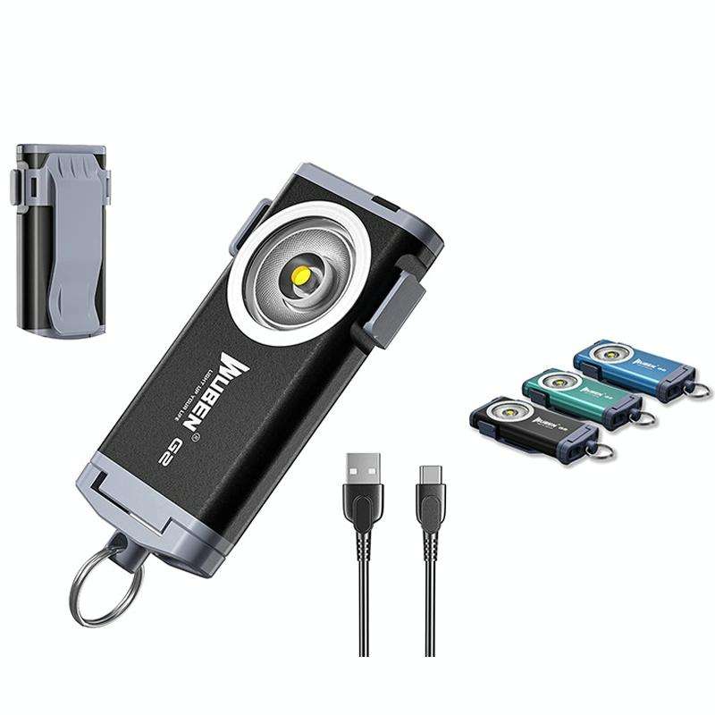 WUBEN G2 Strong Light LED Flashlight USB Outdoor Campers And Household Super Bright Key Chain Lig...