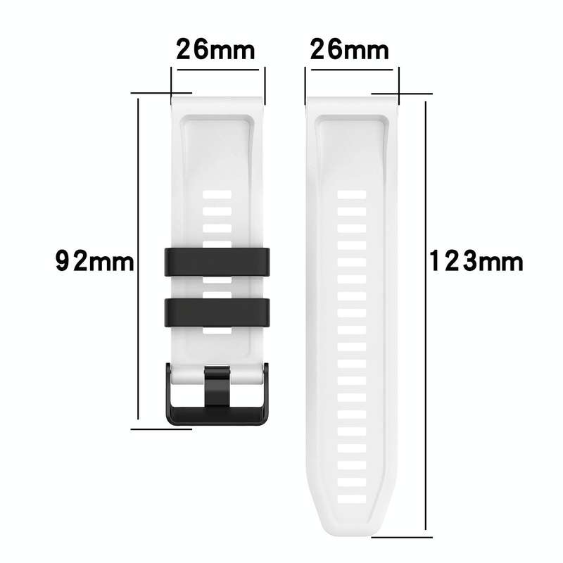 For Garmin Fenix 3 Sapphire 26mm Silicone Mixing Color Watch Band(Dark Green+Black)