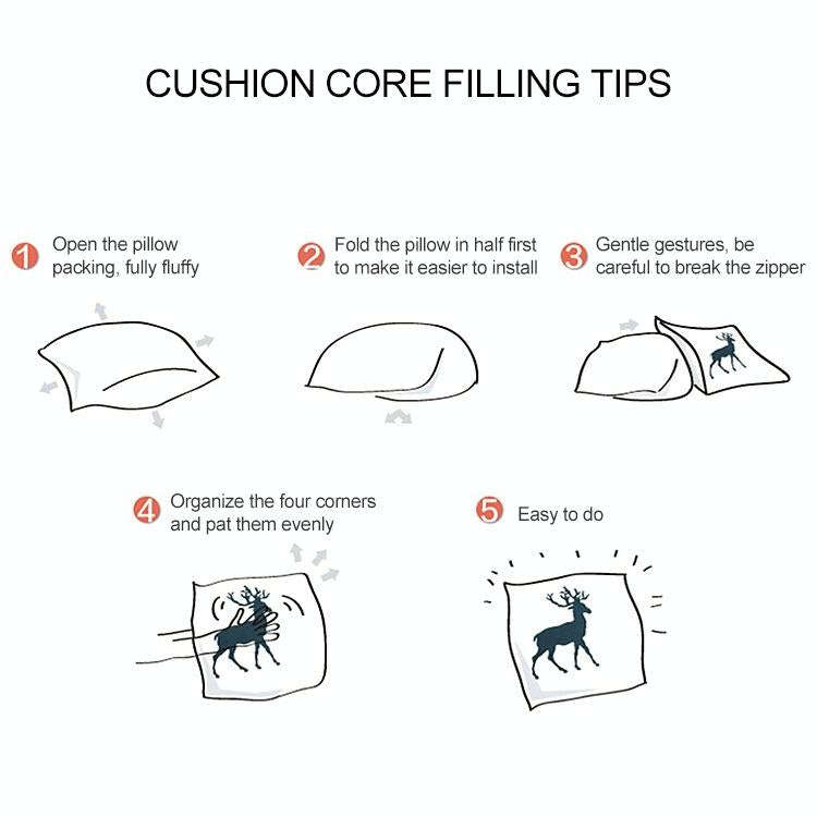 2 PCS Black and White Simple and Modern Geometric Abstract Decorative Pillowcases Polyester Throw...