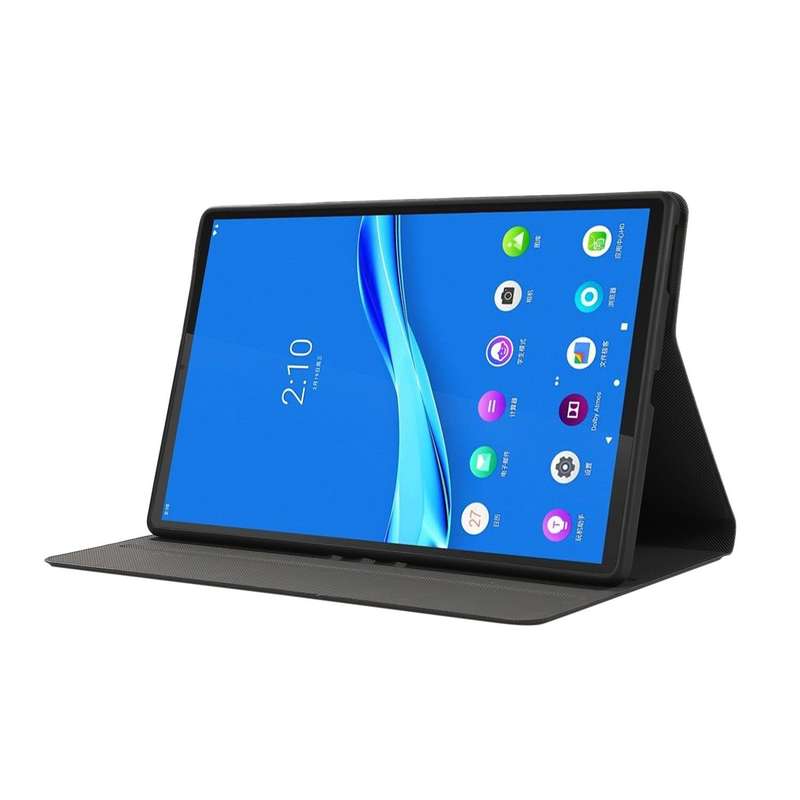 For OPPO Pad Air Voltage Craft Texture TPU Flip Leather Tablet Case(Black)