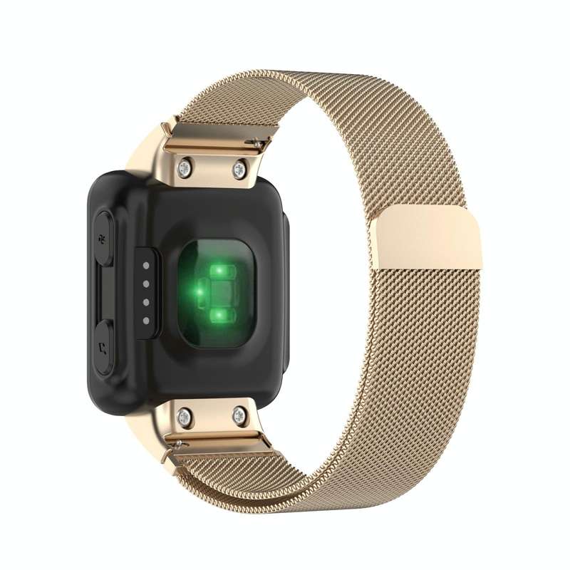 For Garmin Forerunner 35 / 30 Milanese Watch Band(Champagne Gold)