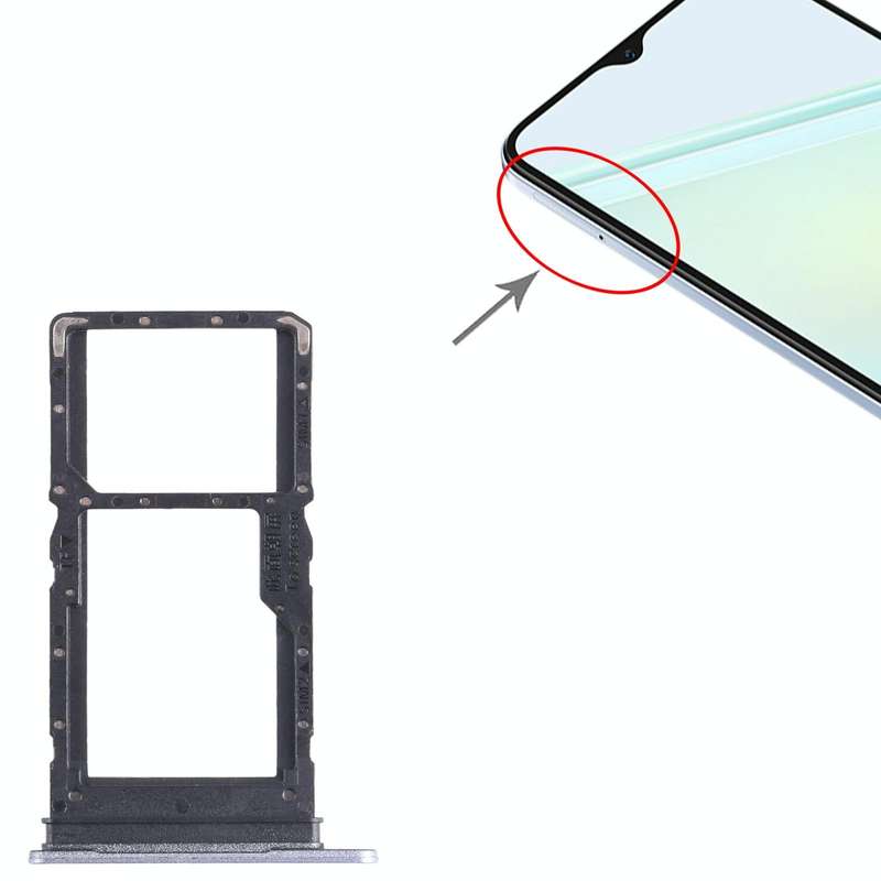 For Honor Play6C SIM + SIM / Micro SD Card Tray (Purple)