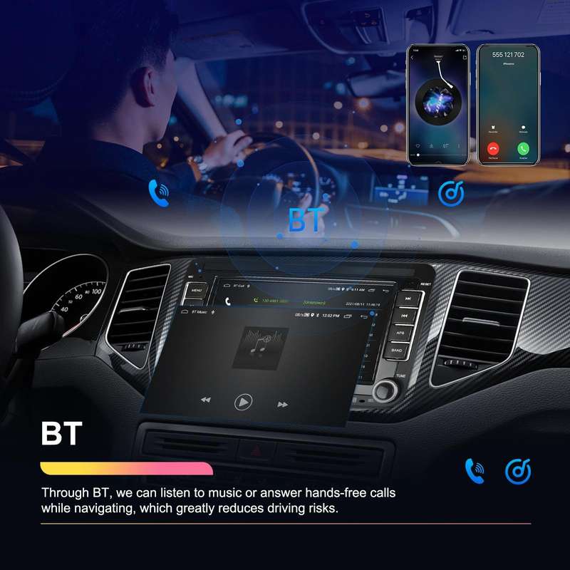 For Volkswagen/Skoda 1+32G Player Large Screen Carplay Android Navigation Reversing Camera Integr...