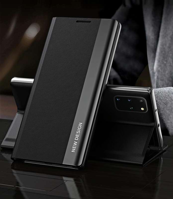 For Samsung Galaxy A32 5G Side Electroplated Magnetic Ultra-Thin Horizontal Flip Leather Case wit...