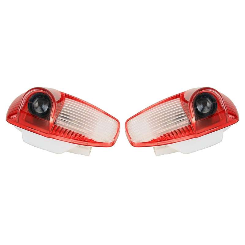 2 PCS Car Door Logo Light Brand Shadow Lights Courtesy Lamp for Porsche