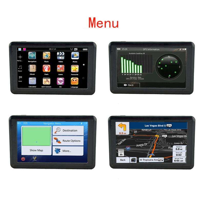 Q5 Car 5 inch HD TFT Touch Screen GPS Navigator Support TF Card / MP3 / FM Transmitter, Specifica...
