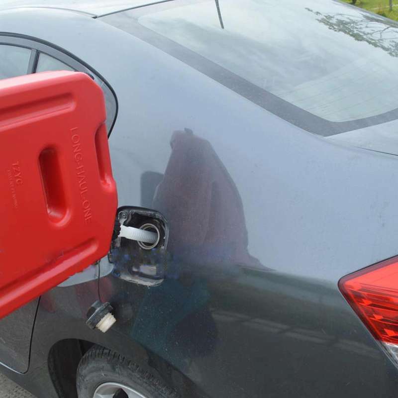 Gasoline Fuel Tanks Plastic 2.6 Gallon 10 Litres Auto Shut Off Fuel Cans Oil Container Emergency ...