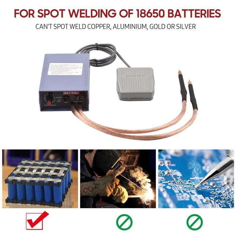 Portable 18650 Battery Spot Welder 5000W High Power Handheld Spot Welding Machine, Style: Automat...