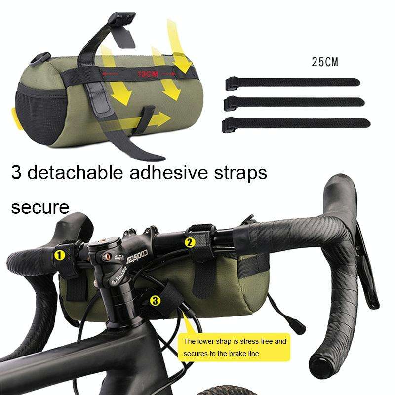 Rhinowalk RK9103 2.4L Outdoor Sports Cycling Front Bag Bicycle Waterproof Handlebar Bag(Full Black)