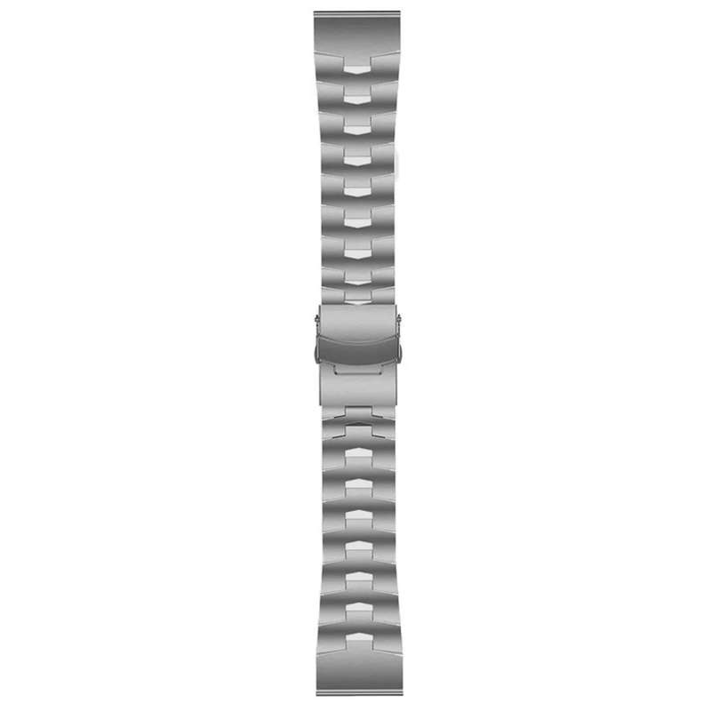 For Garmin Fenix 6 Sapphire GPS 22mm Titanium Alloy Quick Release Watch Band(Titanium Gray)