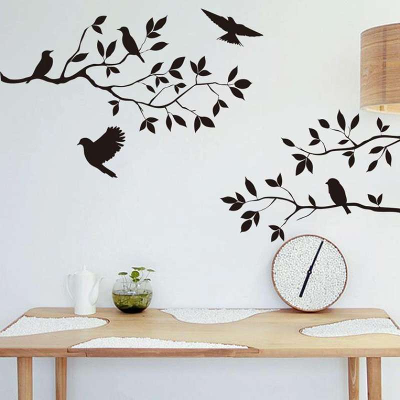 Personality Cartoon Bird Living Room Bedroom Home Decoration Wall Stickers