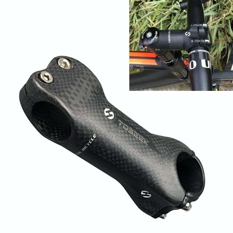 TOSEEK All Carbon Fiber 3KUD Texture Road Mountain Bike Ultra-light Handlebar Stem Riser Faucet, ...