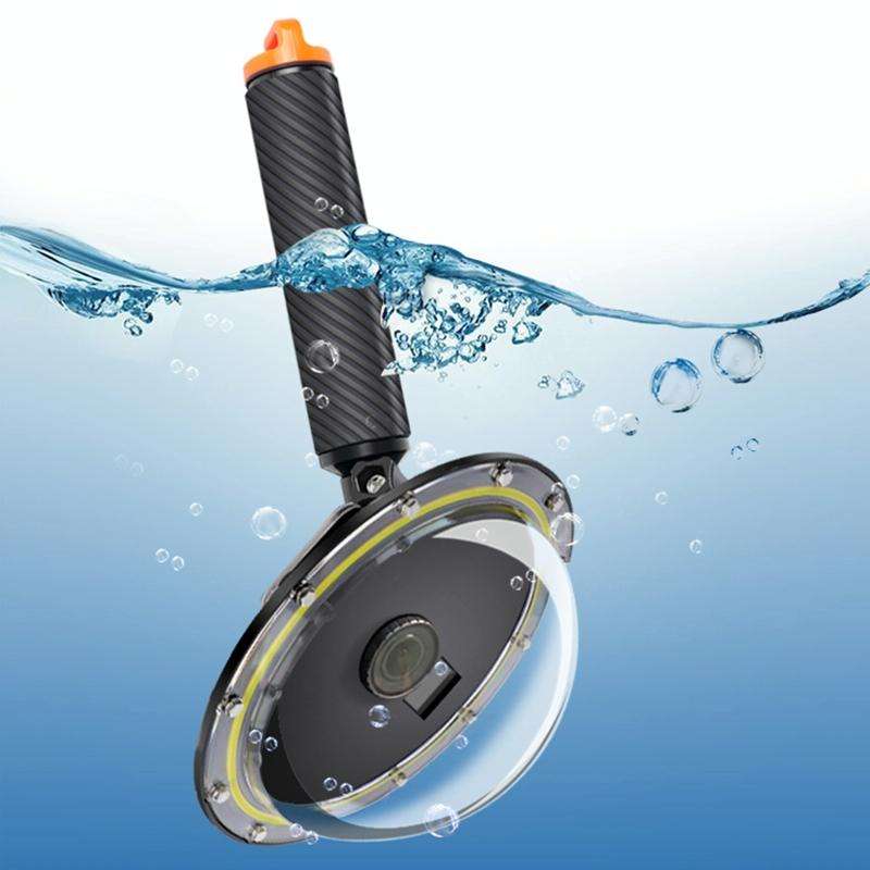 RUIGPRO Floating Hand Grip Dome Port Underwater Diving Camera Lens Transparent Cover for DJI Osmo...