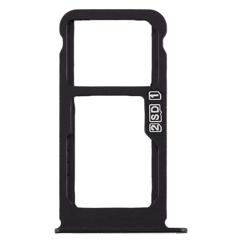 SIM Card Tray + SIM Card Tray / Micro SD Card Tray for Nokia X6 (2018) / TA-1099 / 6.1 Plus (Black)