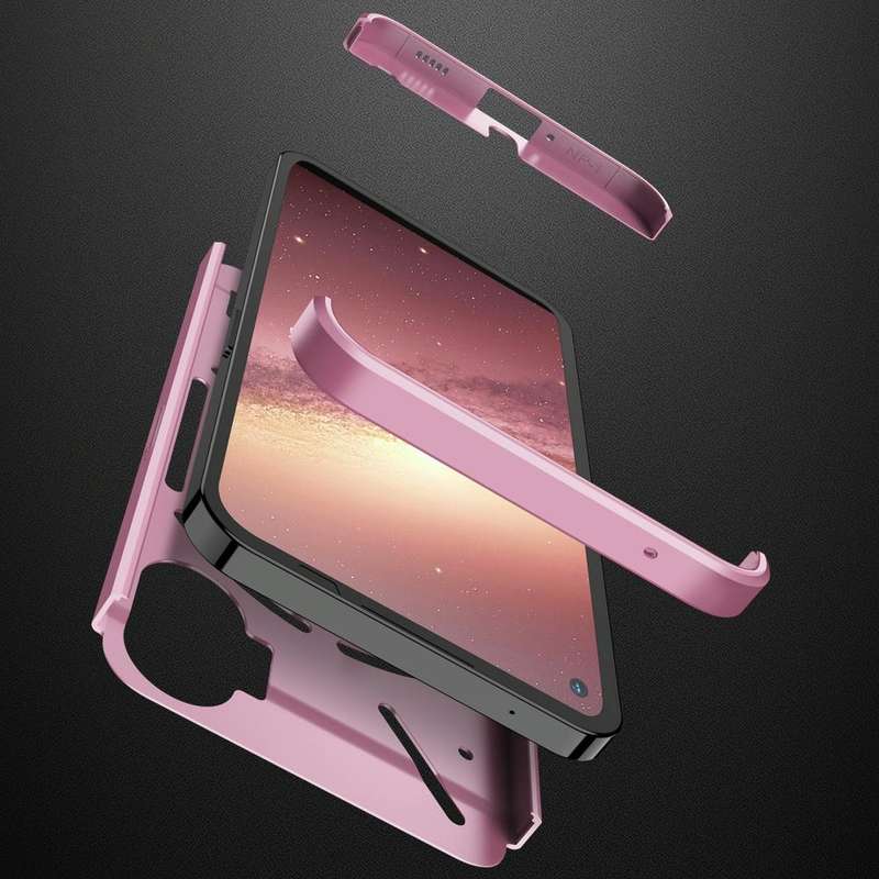 For Nothing Phone 1 GKK Three Stage Splicing Full Coverage PC Phone Case(Rose Gold)