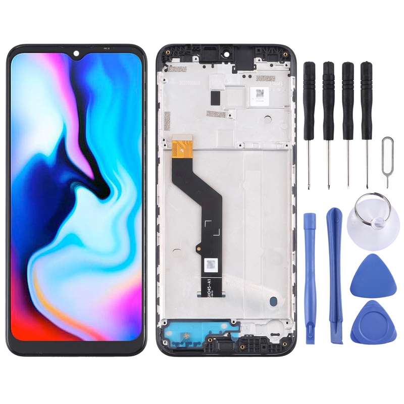 OEM LCD Screen For Lenovo K12 2019 Digitizer Full Assembly with Frame (Black)